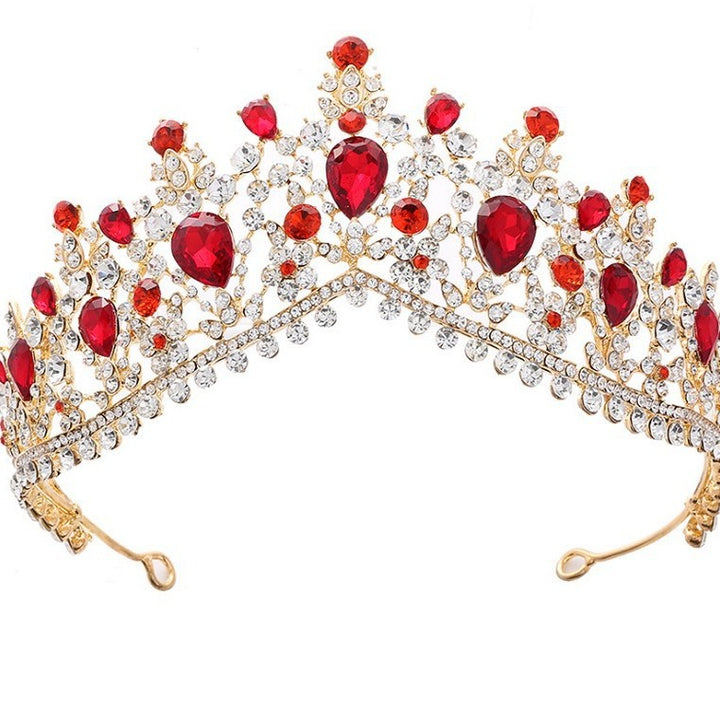 Damen Glamouröse Tiara mit Strass- und Kristallverzierungen Karnz
