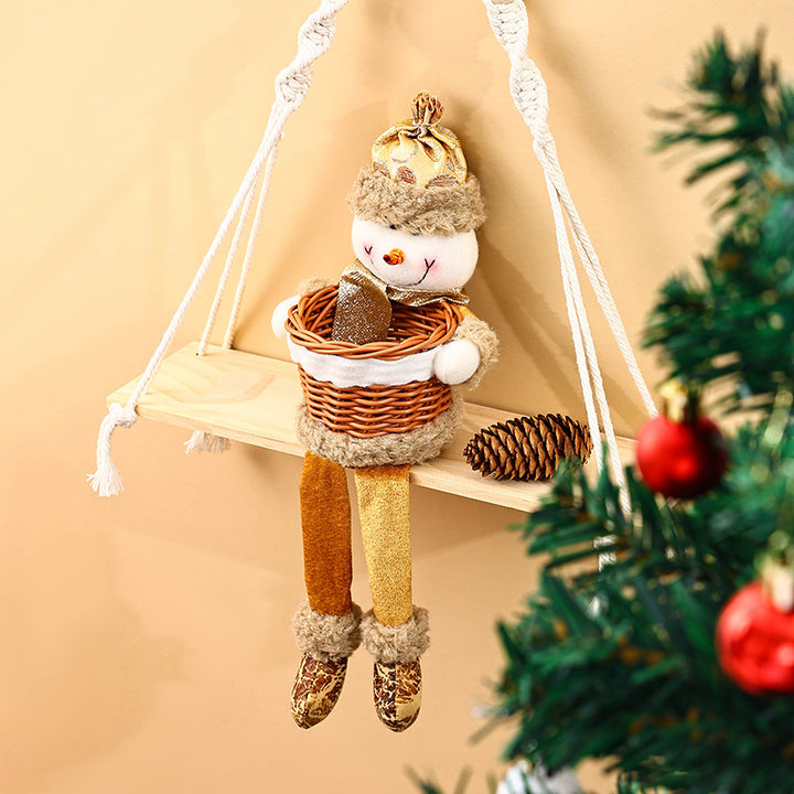 Dekorative Schneemann Hängedekoration Karnz