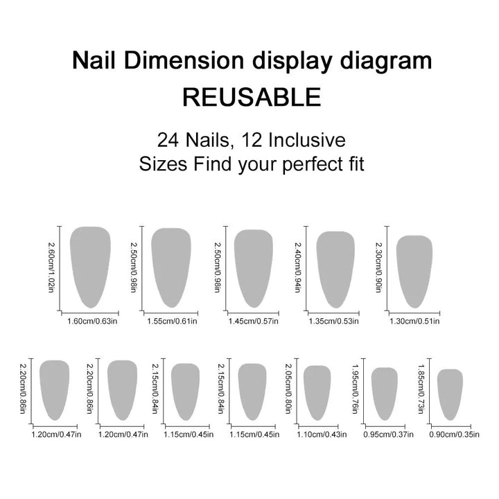 Kunstnagelset mit elegantem French Design und glänzenden Akzenten Karnz
