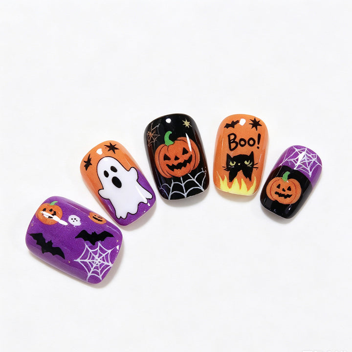 Halloween-Themen Dekorative Press-On Nagelkunst Karnz