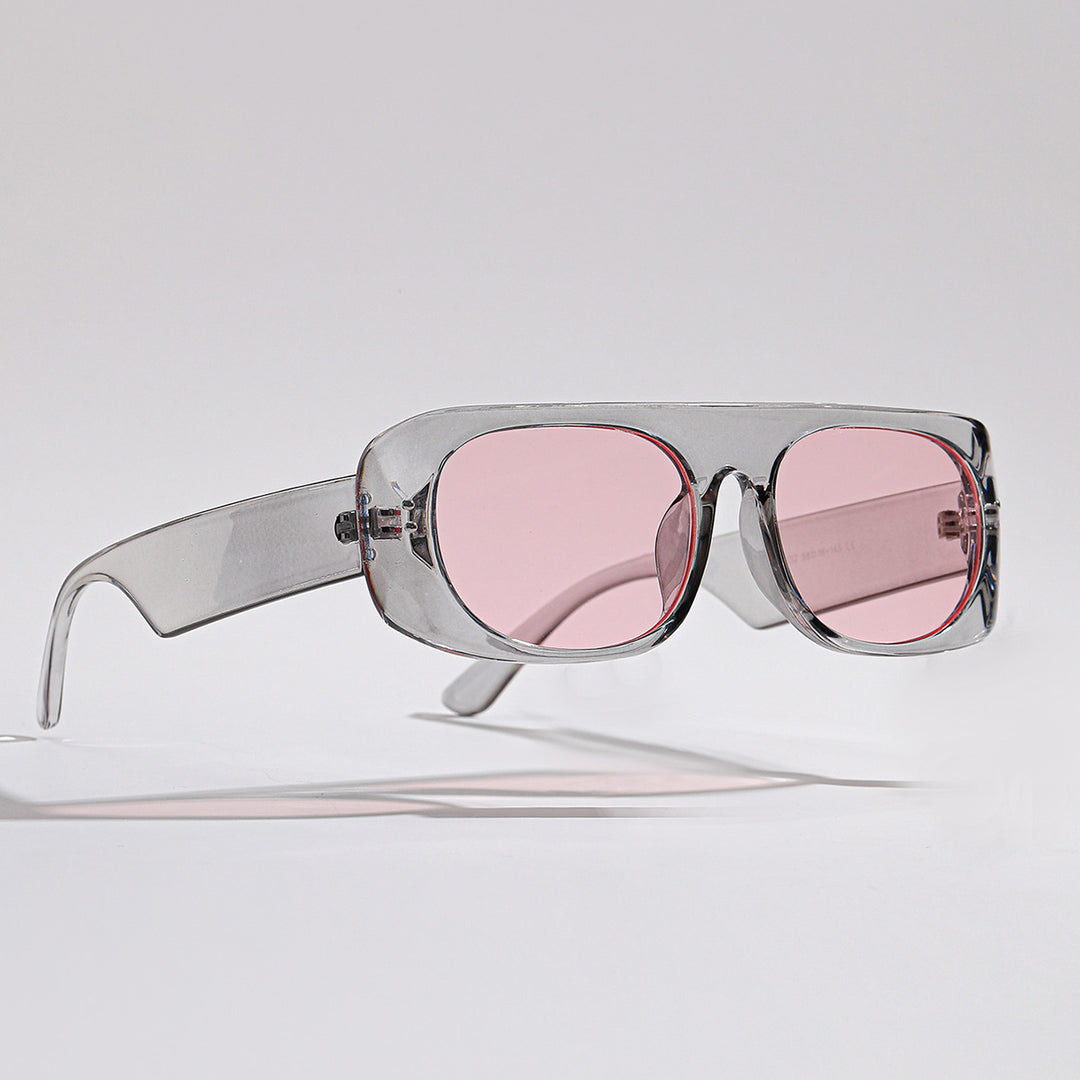 Damen trendige Sonnenbrille im modernen futuristischen Design Karnz