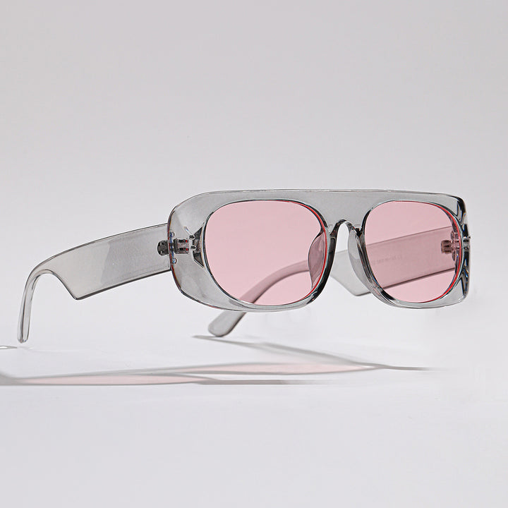 Damen trendige Sonnenbrille im modernen futuristischen Design Karnz