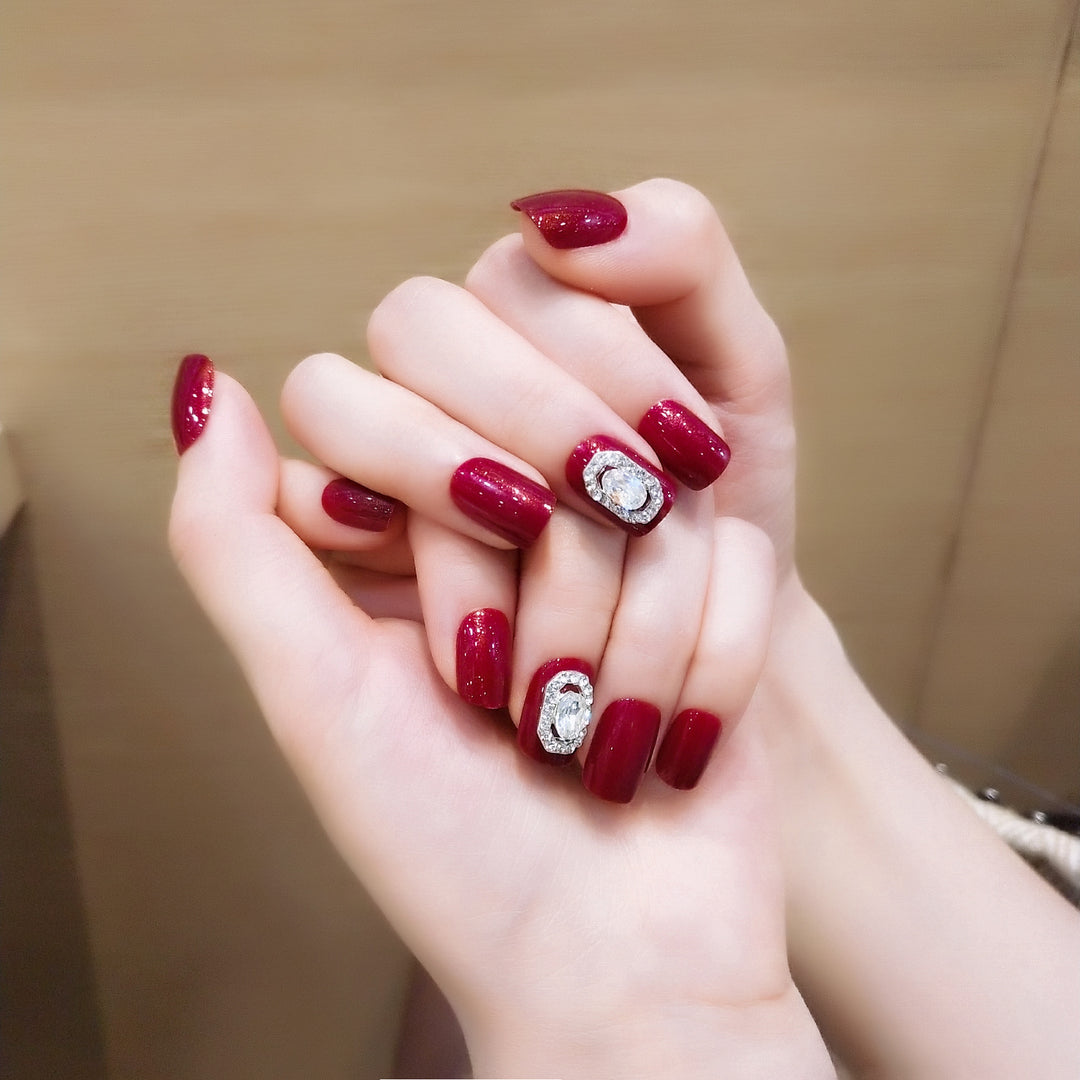 Festliche Nagelkunst Press-Ons Karnz