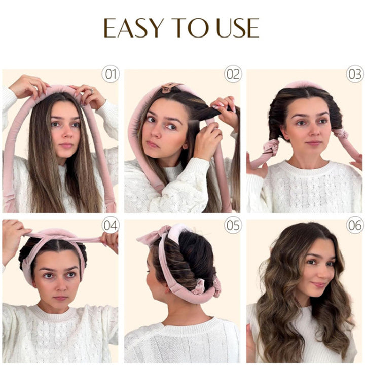 Hitzefreies Satin-Haarlocken-Set