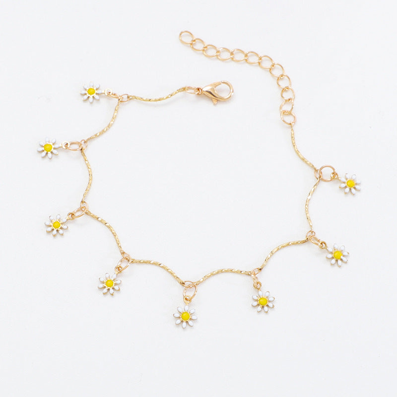 Florale Charm Fußkette Karnz