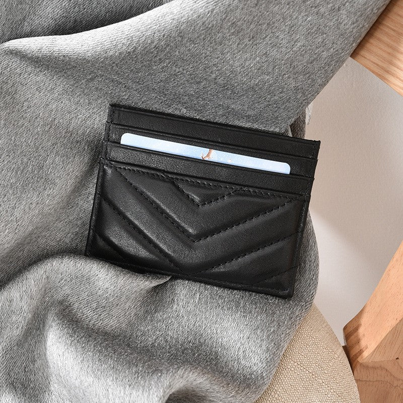 Gepolsterter Leder-Kartenhalter Karnz
