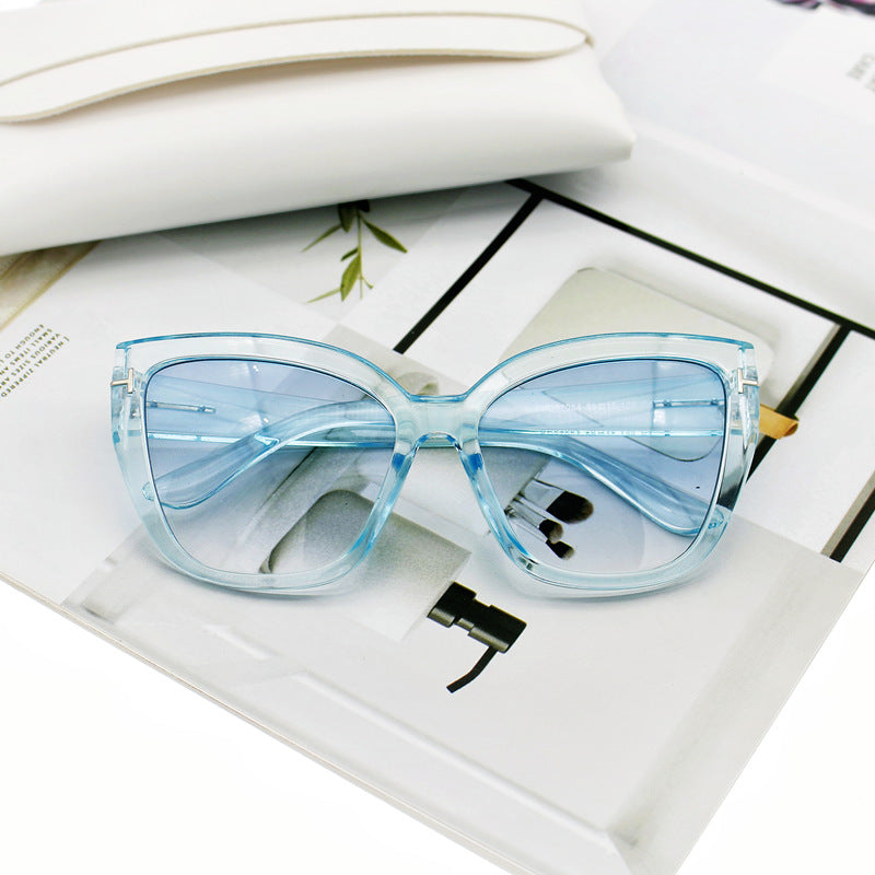 Damen Cat-Eye Sonnenbrille mit eleganten Akzenten Karnz