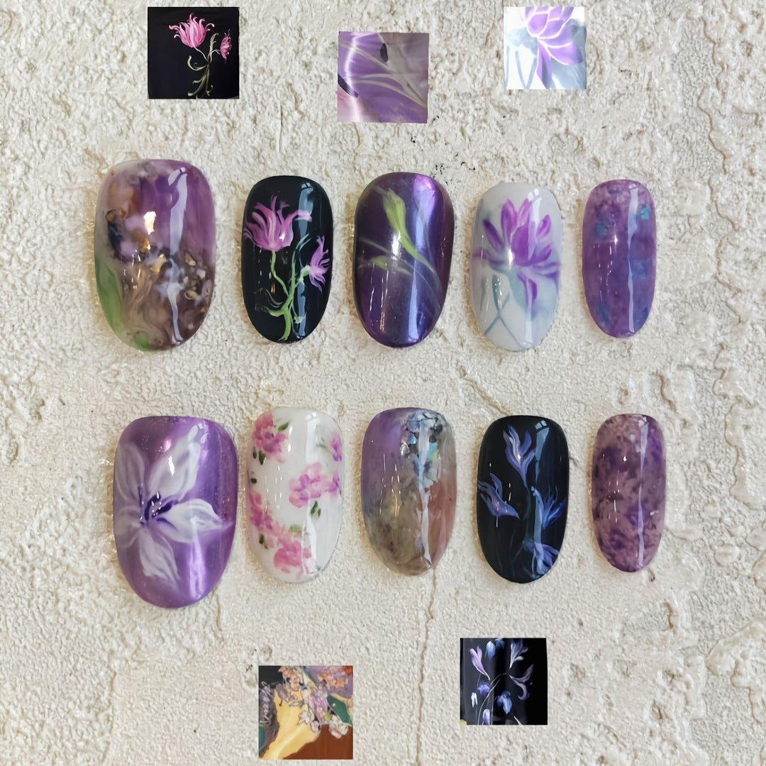 Künstlerische Themen Nageldesign Kollektion Karnz