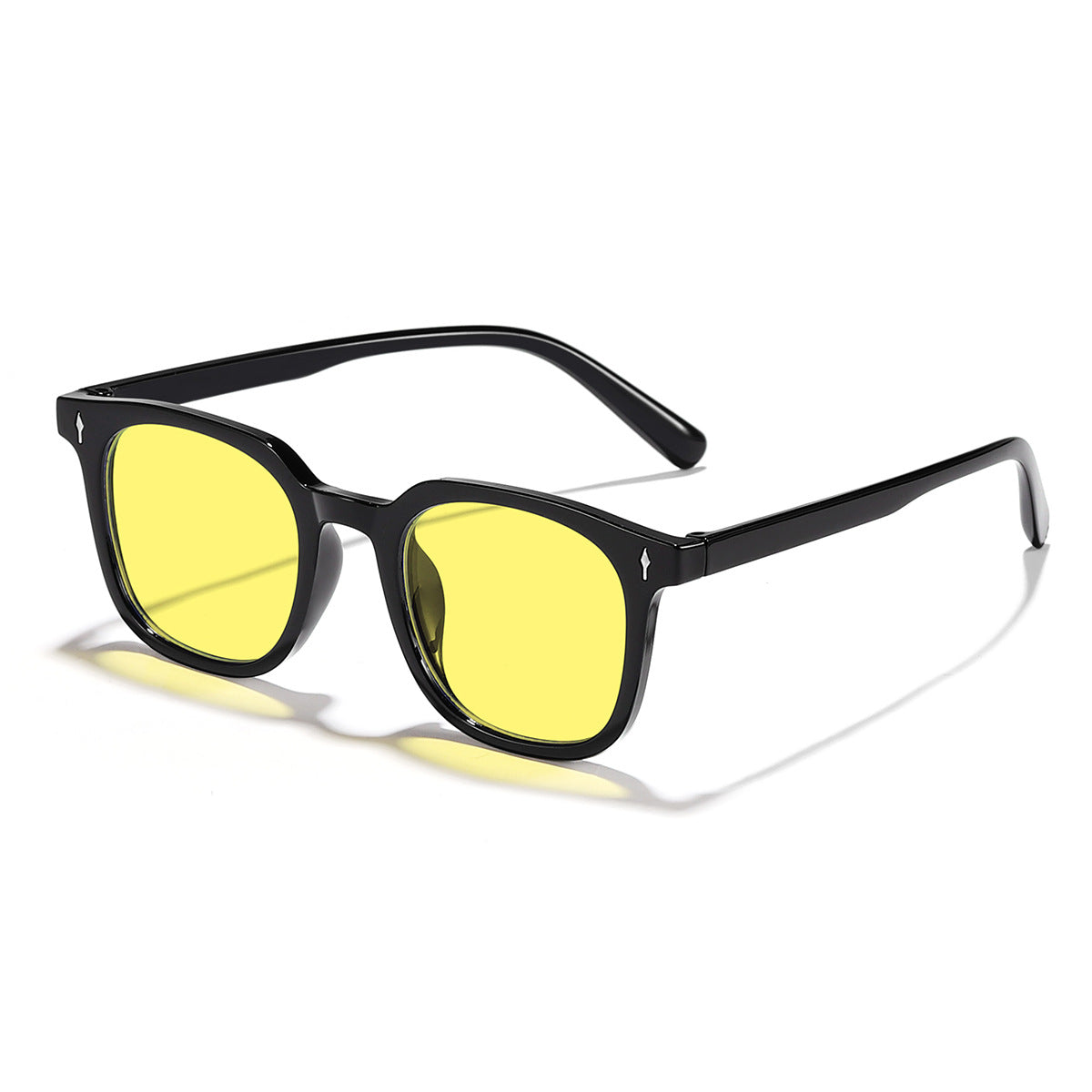 Damen modische Sonnenbrille mit transparentem Rahmen und UV-Schutz Karnz