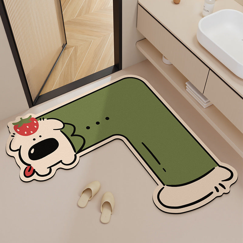Lustiger Cartoon Hund Formen Badezimmermatte