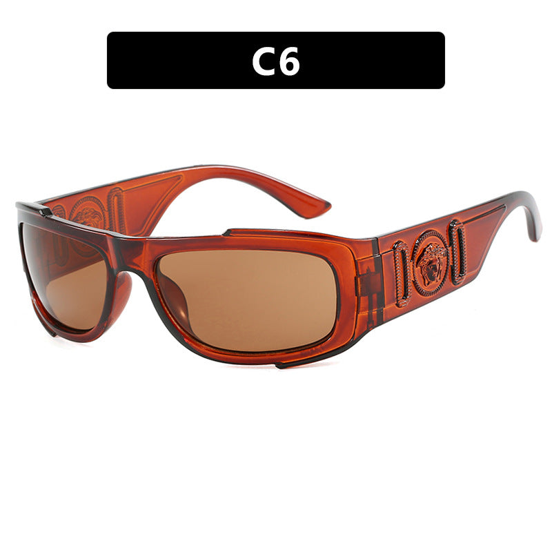 Damen sportliche Sonnenbrille mit ergonomischem Design und UV-Schutz Karnz