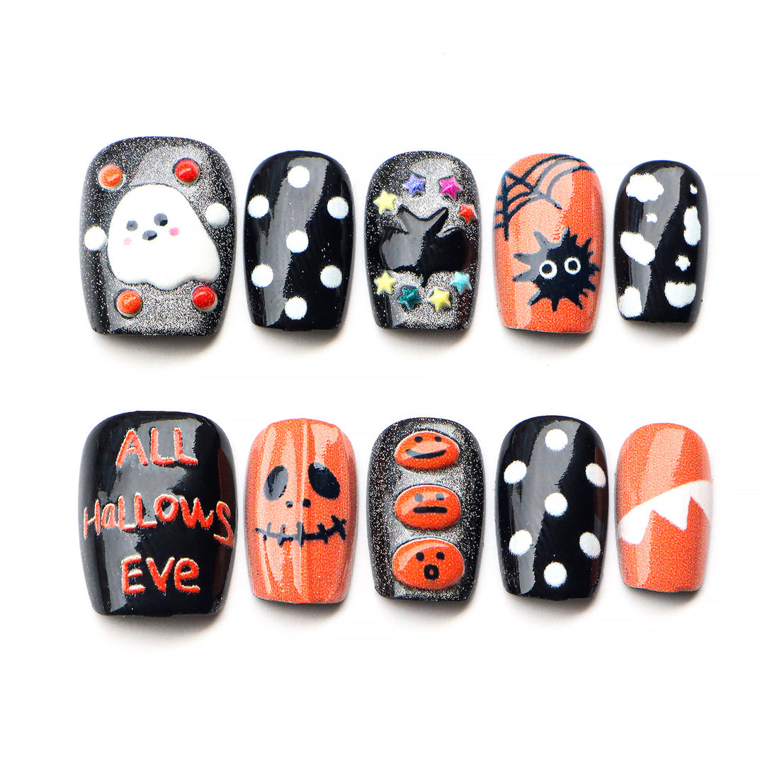 Themen Halloween Press-On Nail Art Set