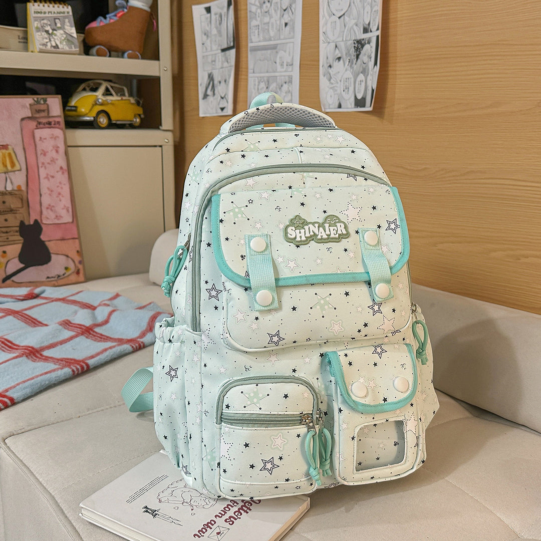 Stylischer Sternenmuster-Rucksack Karnz