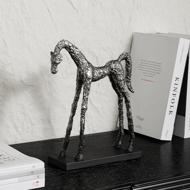 Skulpturale dekorative Pferdefigur