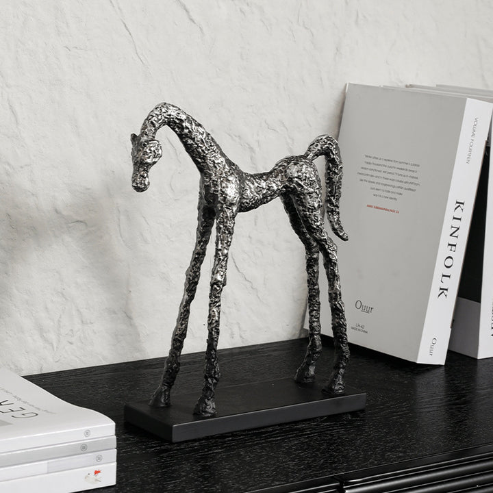 Skulpturale dekorative Pferdefigur