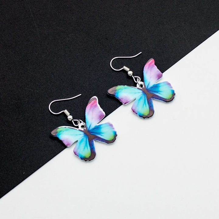 Schmetterling-inspirierte Anhängerohrringe Karnz 1786866777