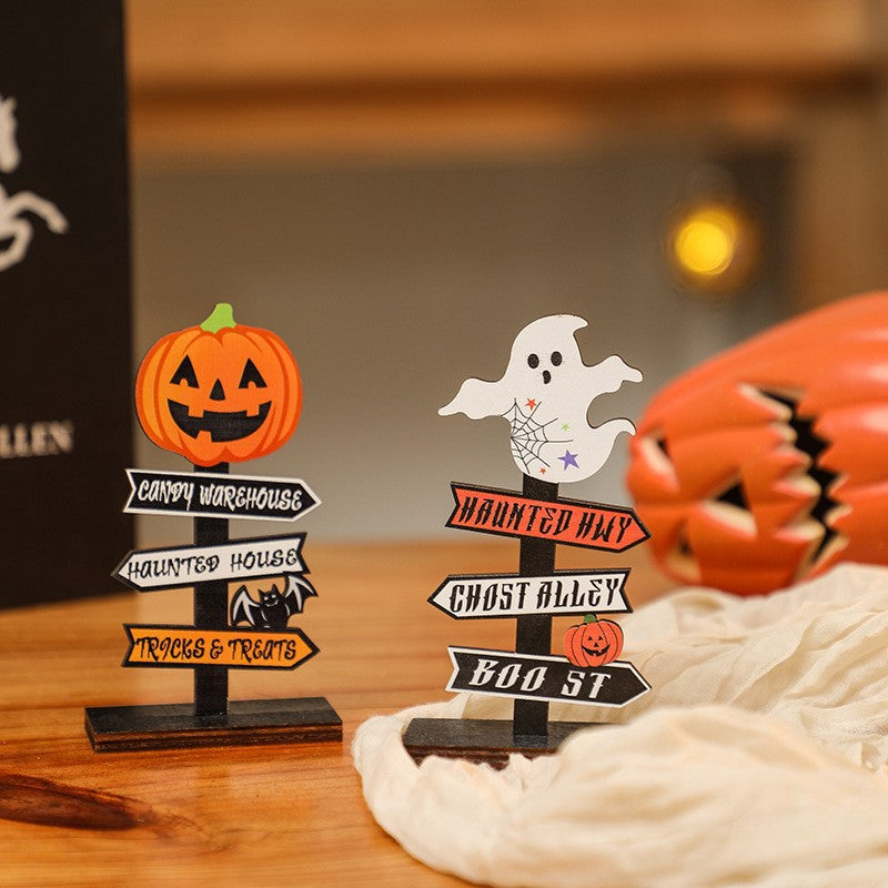Kreative Halloween Deko-Schild mit Kürbis-Motiv Karnz
