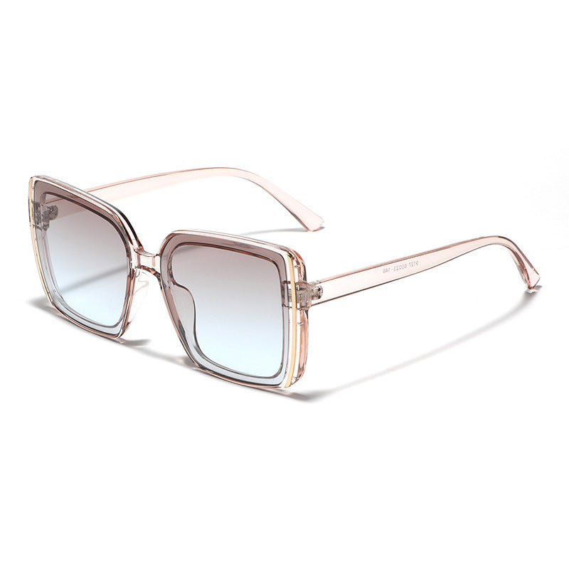 Damen oversized Designer-Sonnenbrille mit einzigartigem Rahmen Karnz