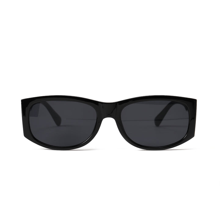 Damen stylische Sonnenbrille mit modernem transparentem Rahmen Karnz