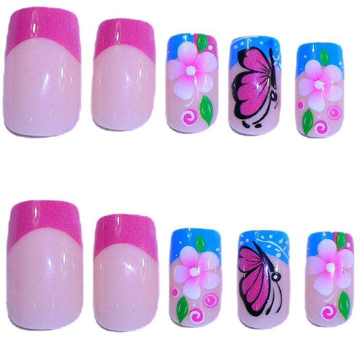 Künstlerisches Florales Nagelkunst Set Karnz