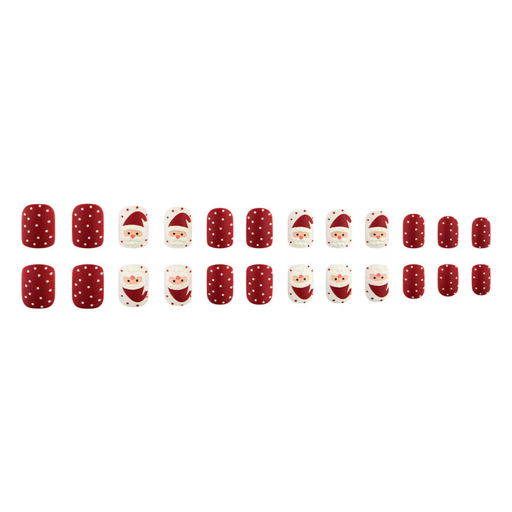 Festliche Santa-Themen-Nagelkunst Karnz