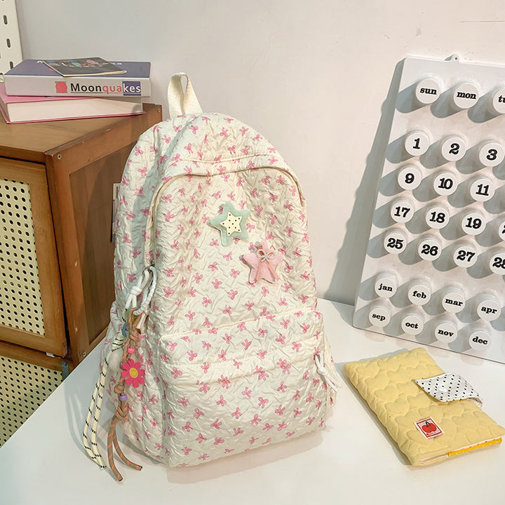 Gestepptes floral gemustertes Rucksack Karnz