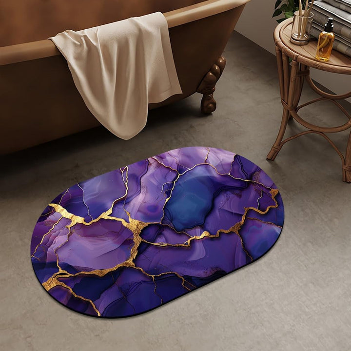 Luxuriöse abstrakte Marmor-Design-Badmatte