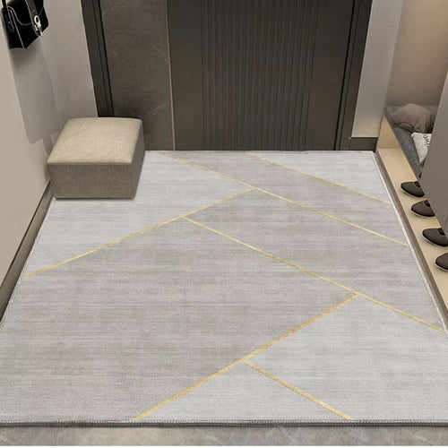 Modern geometrischer Eingangsbereich Teppich