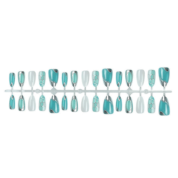 Dekoratives Gel Press-On Nail Set Karnz