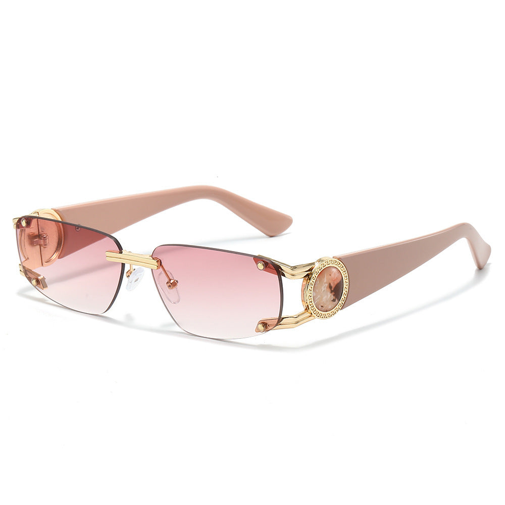 Stylische Minimalistische Rechteckige Sonnenbrille Karnz