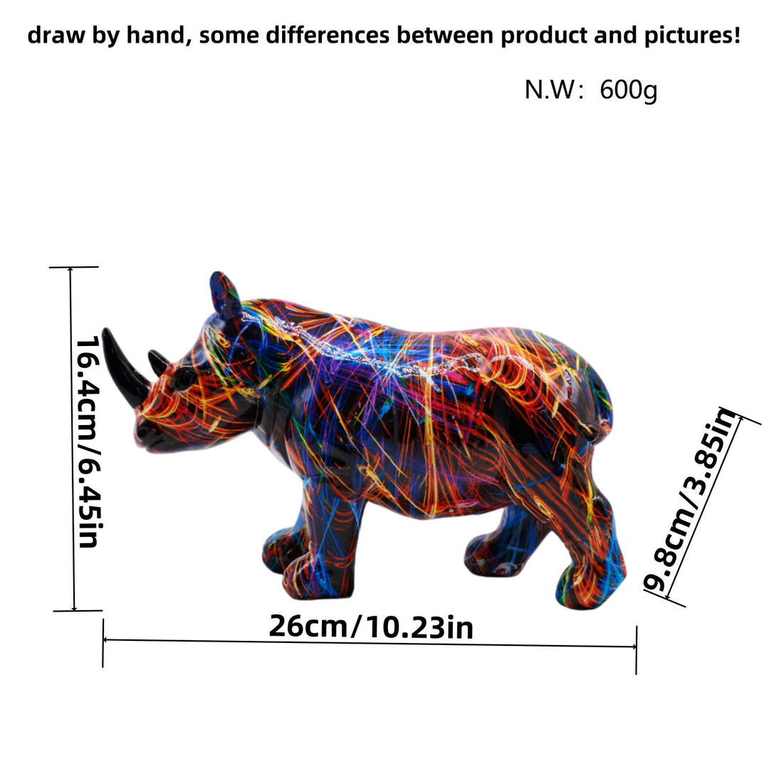 Kunstvolle Rhinofigur Karnz
