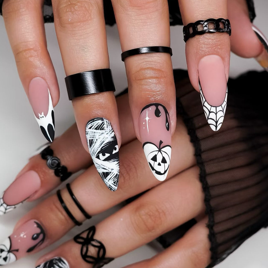 Kreative Kunstfingernägel Im Halloween-Stil Karnz