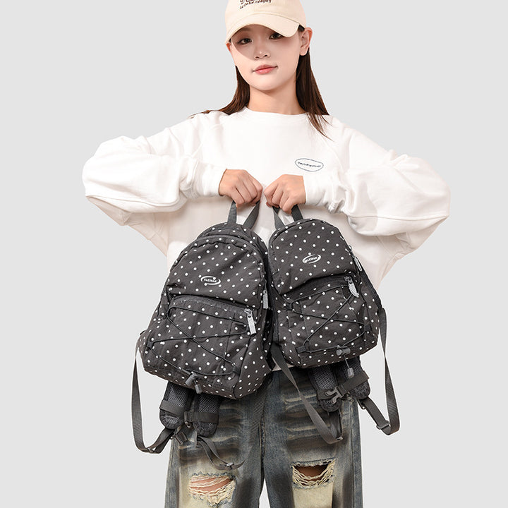 Trendy gepunkteter lässiger Rucksack Karnz