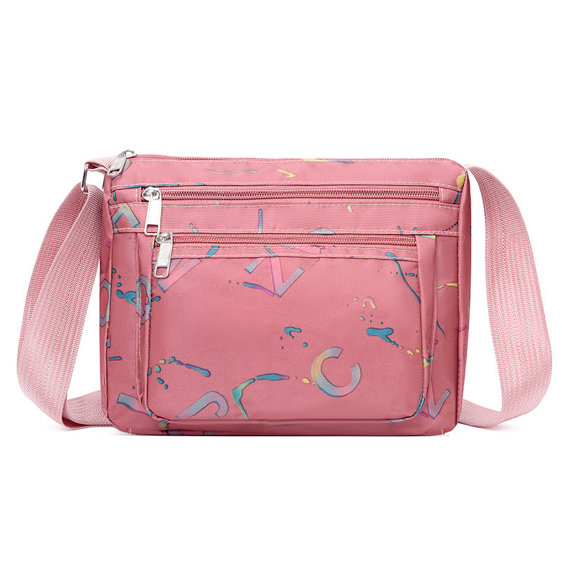 WoStylish Multi-Zipper Umhängetasche
