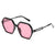 Damen modische Sonnenbrille im avantgardistischen Hexagon-Design Karnz