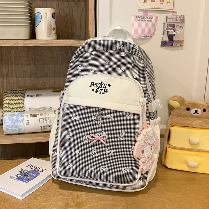 Karo-Muster Rucksack