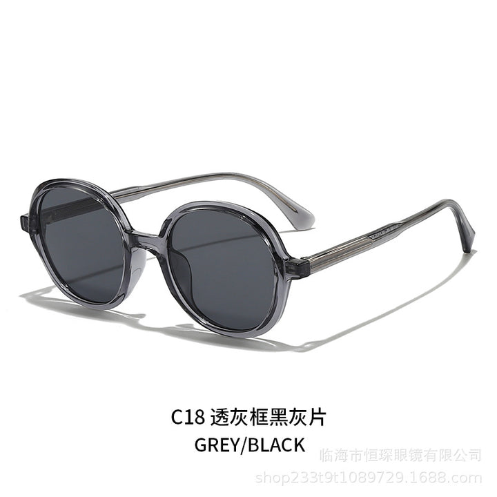 Damen modische Sonnenbrille mit stylischer runder Form Karnz