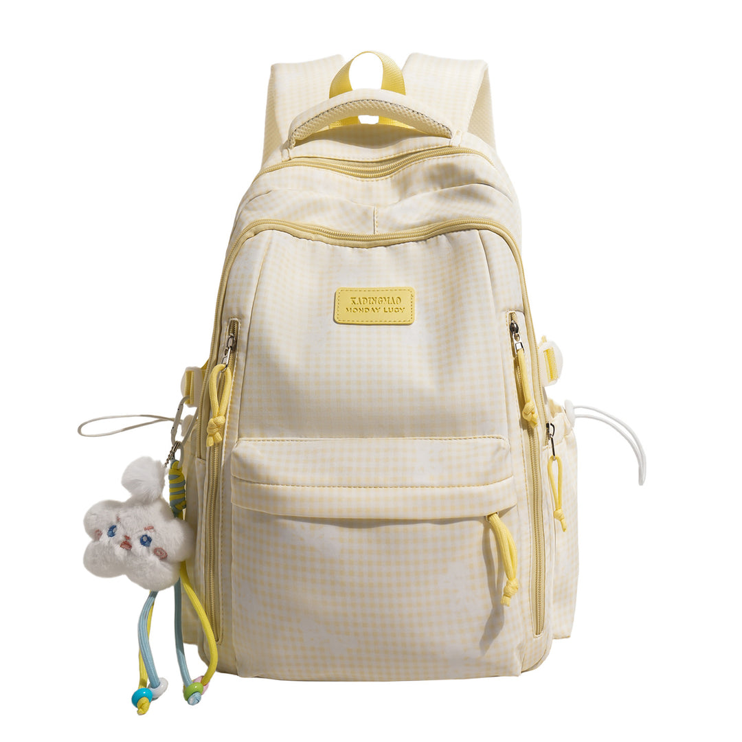 Stilvolle Karierten Druck Legere Rucksack Karnz