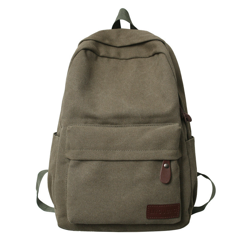 Lässiger Leinwand-Rucksack Karnz