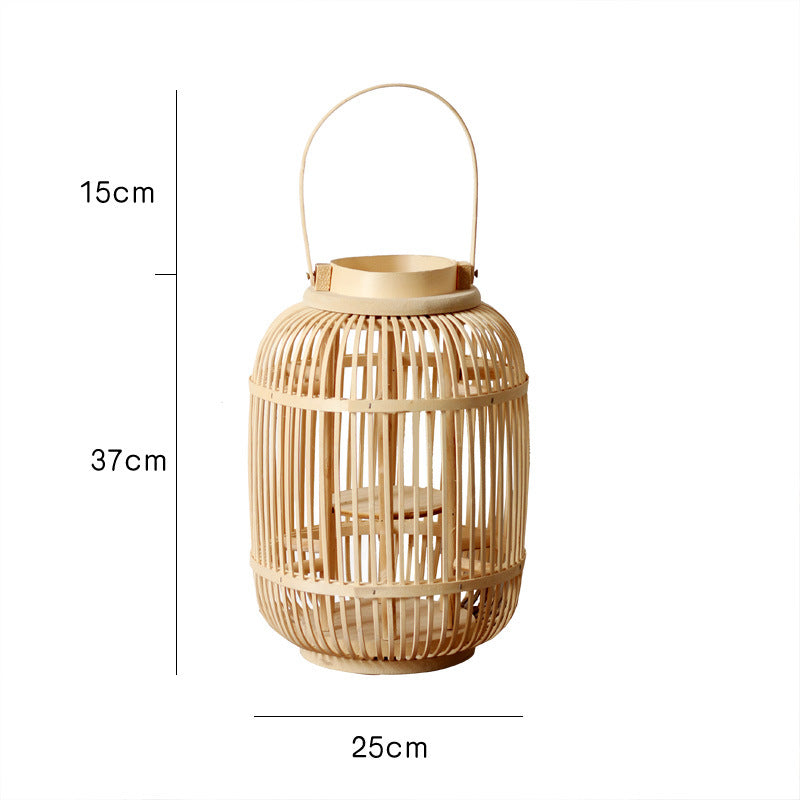 Langanhaltende Rattan-Laterne Karnz