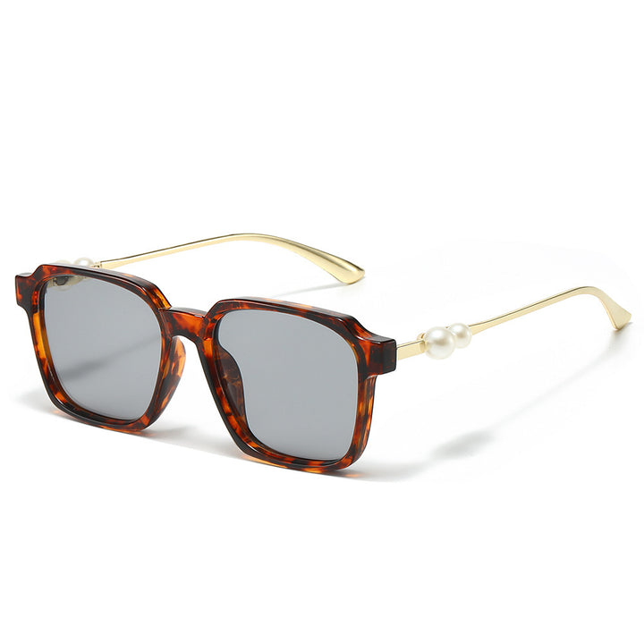 Chice quadratische Sonnenbrille mit Perlenakzenten Karnz