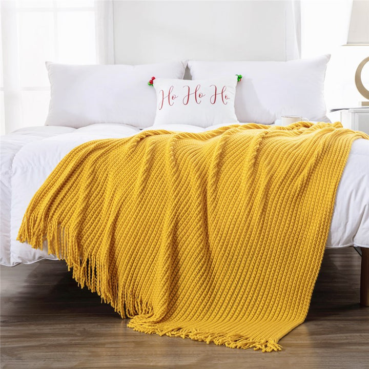 Heimdeko Gemütliche Gestrickte Decke