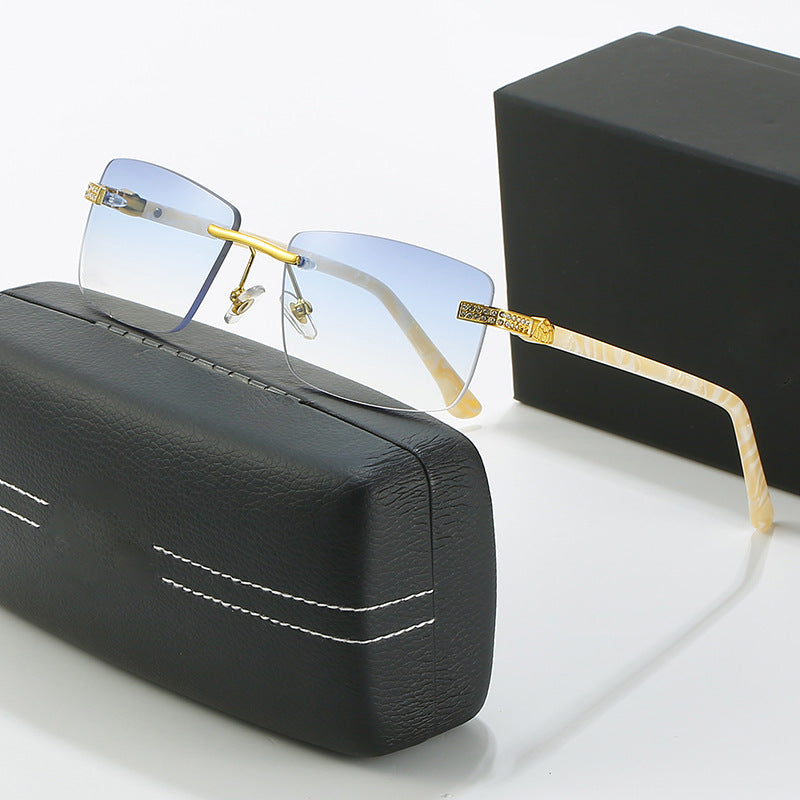 Damen elegante Sonnenbrille mit stilvollem Metallrahmen Karnz