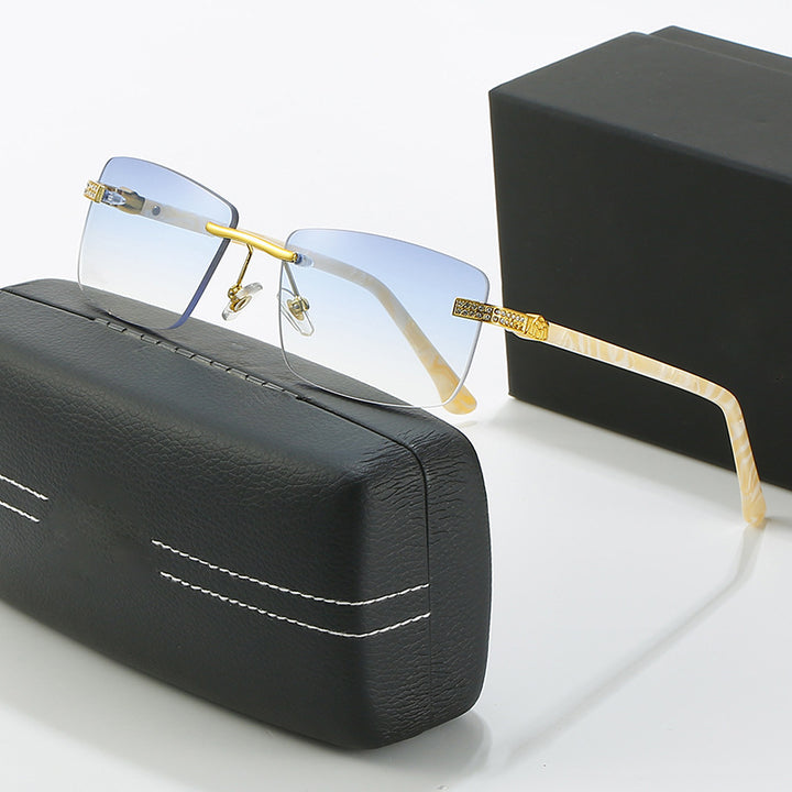 Damen elegante Sonnenbrille mit stilvollem Metallrahmen Karnz