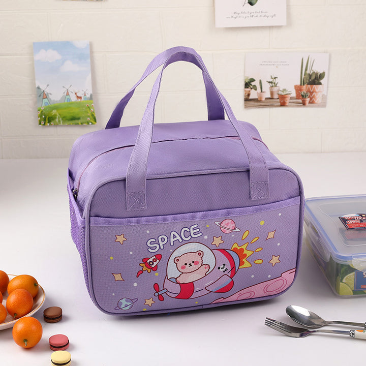 Isolierte Kinder-Lunch-Tasche mit süßem Bären-Design Karnz