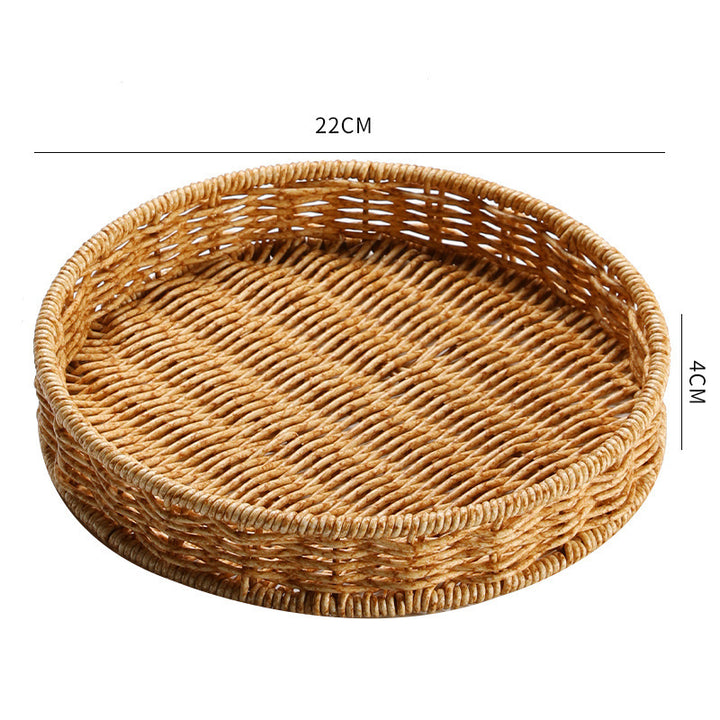 Handgefertigter Rattan Aufbewahrungskorb Karnz