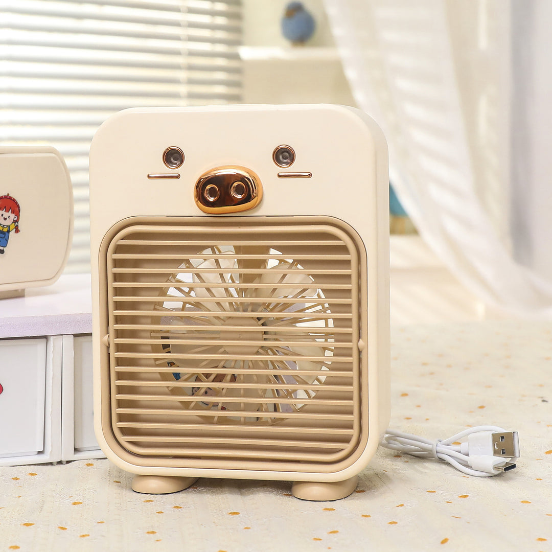 Damen Tragbarer USB Tischventilator mit verspieltem Design Karnz