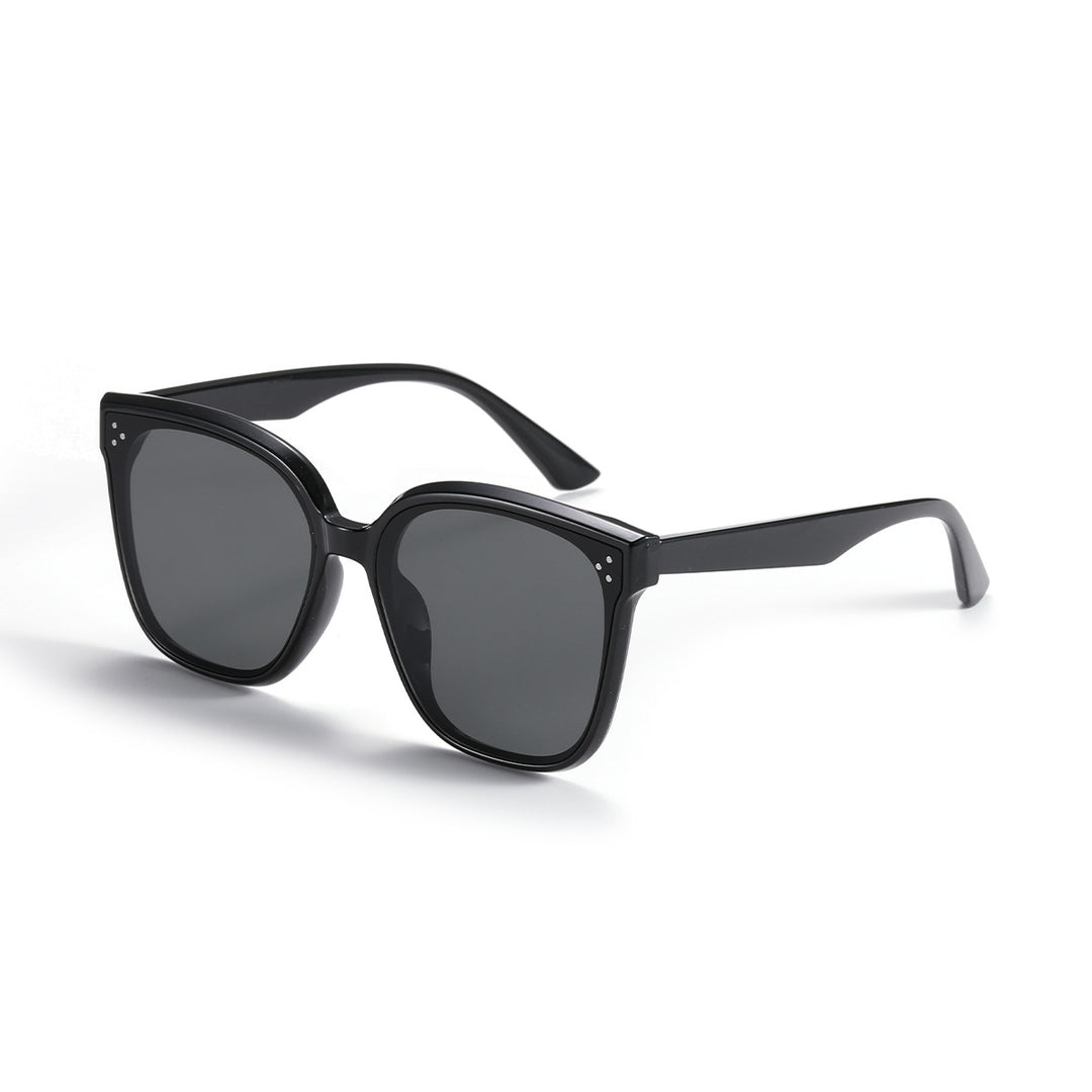Damen modische Sonnenbrille mit transparentem Akzent Karnz