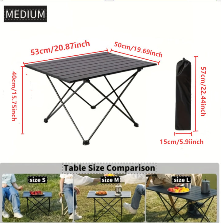 Damen Leichter Campingfaltisch Karnz