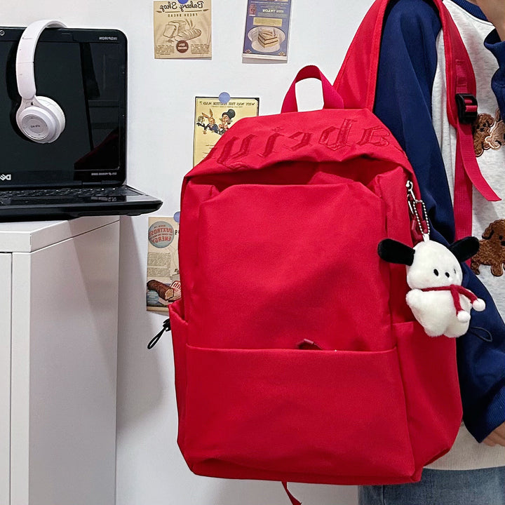 Lässiger bestickter Rucksack